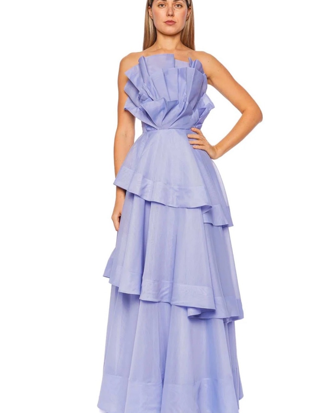 Aje Selestia Ruffled Strapless Gown - Picture 2 of 4